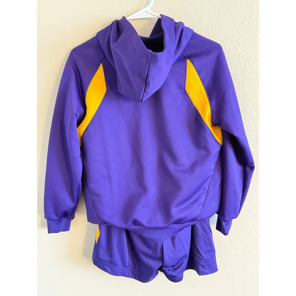 Nike NWT Kobe Bryant Mamba Kids Hoodie and Shorts Set Purple Yellow Size Large - Picture 3 of 10